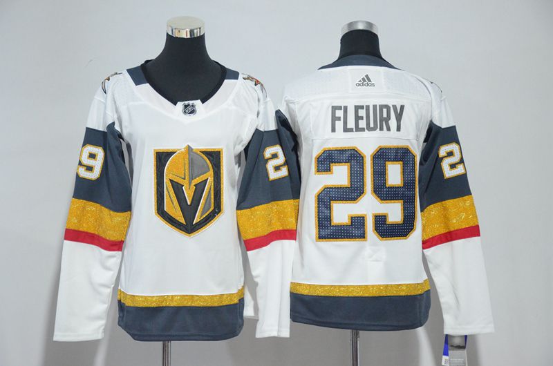 Youth Vegas Golden Knights #29 Fleury Fanatics Branded Breakaway Home White Adidas NHL Jerseys